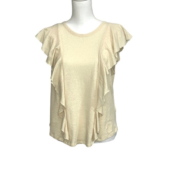TED BAKER | Kathley Frill Linen Vest Top - Picture 1 of 6